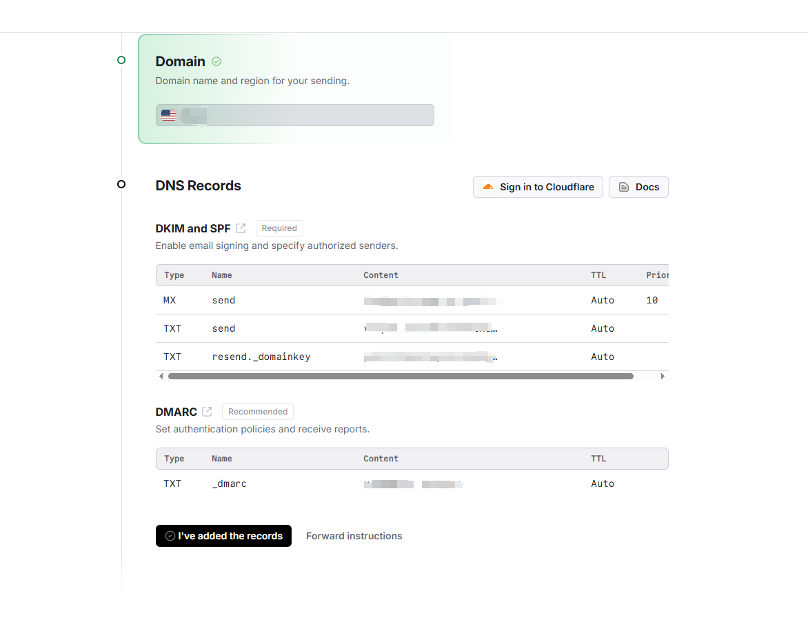 Manual DNS Setup