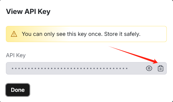 Copy API Key